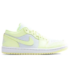 Air Jordan 1 Low Women's - Pure Platinum/Citron Tint/White