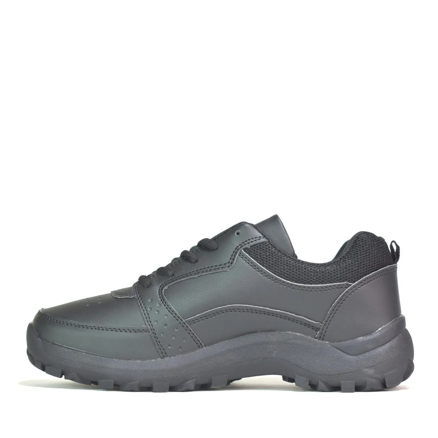 Black Men's Lace-Up Trainers