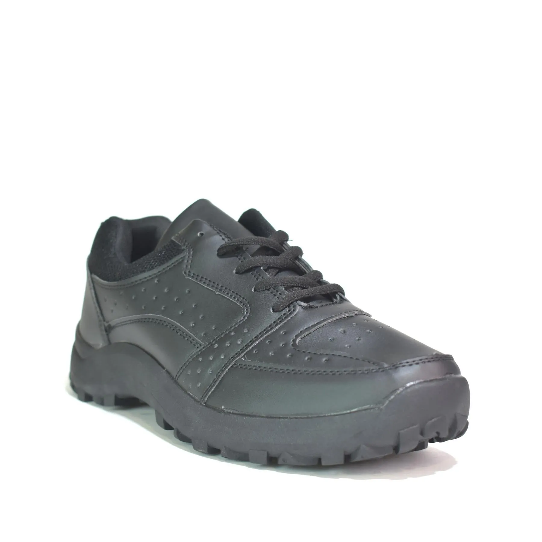 Black Men's Lace-Up Trainers