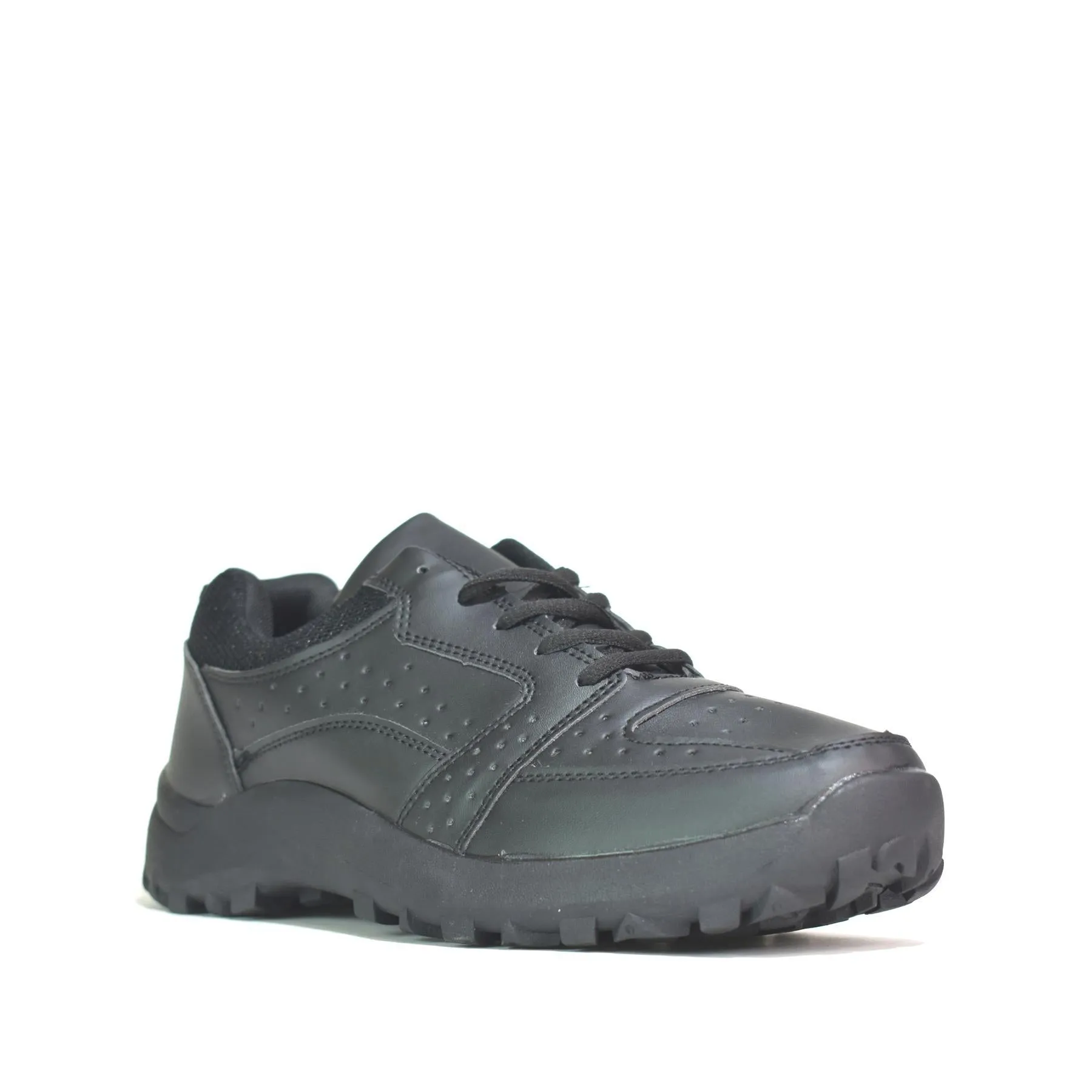 Black Men's Lace-Up Trainers