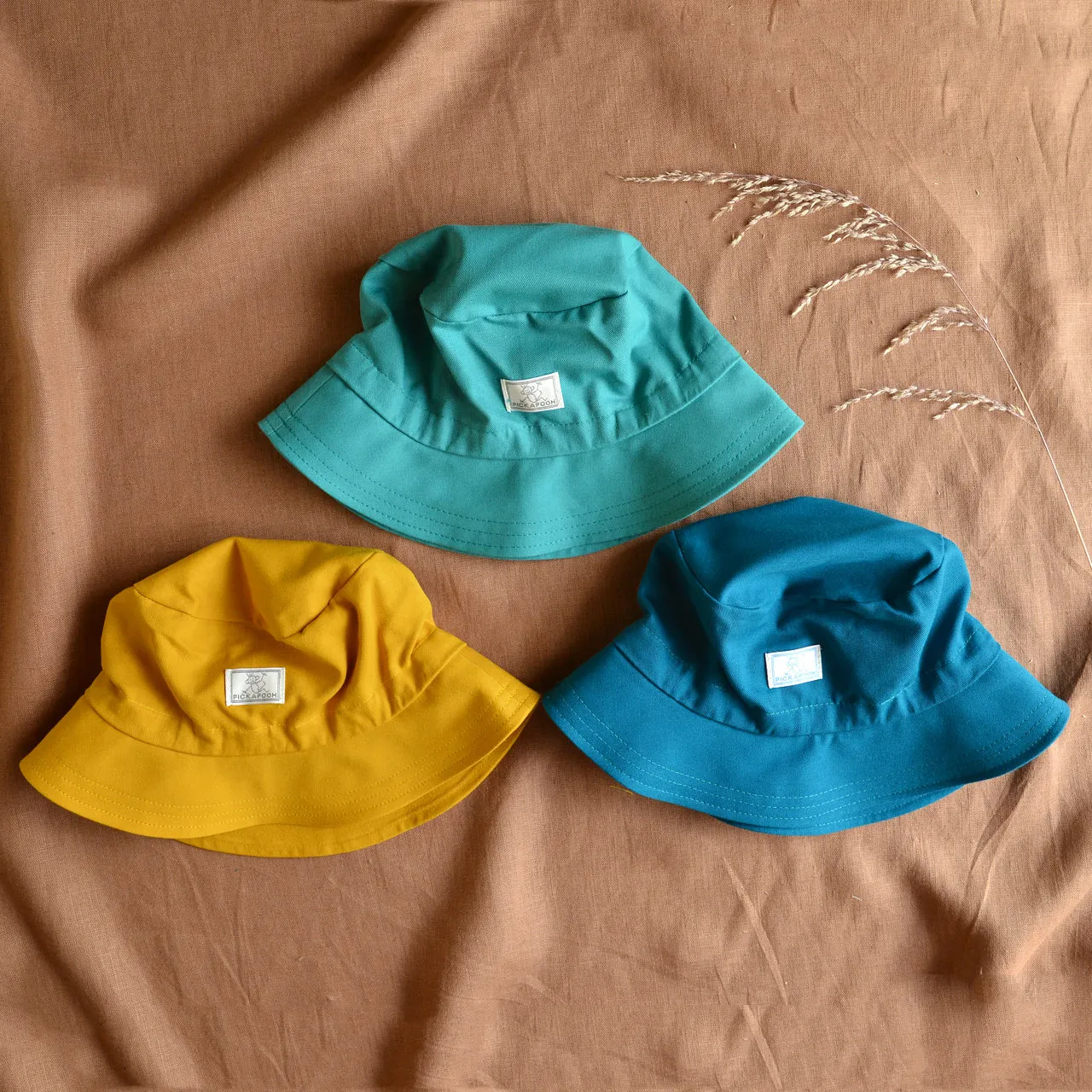 Bucket Hat in 100% Organic Cotton - UV60  (9m-8y )