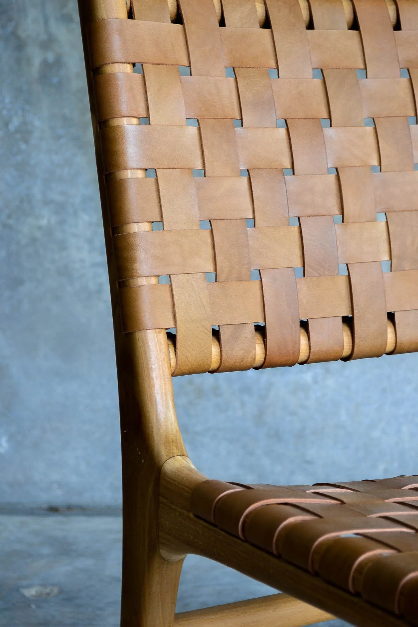 Dining Chair Woven- Tan