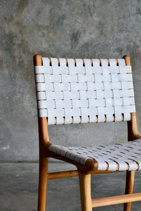 Dining Chair Woven- White