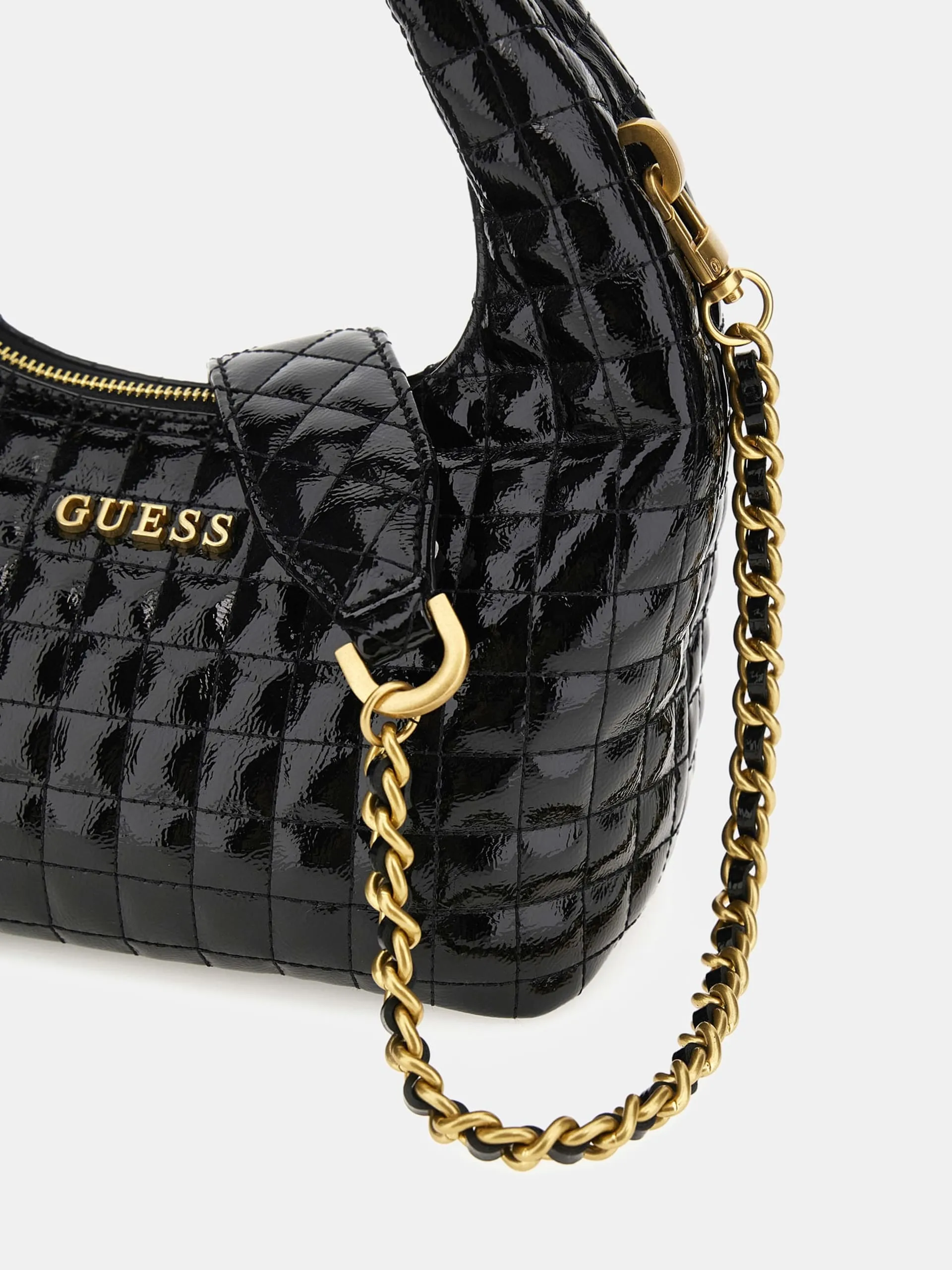 GUESS TIA PATENT HOBO