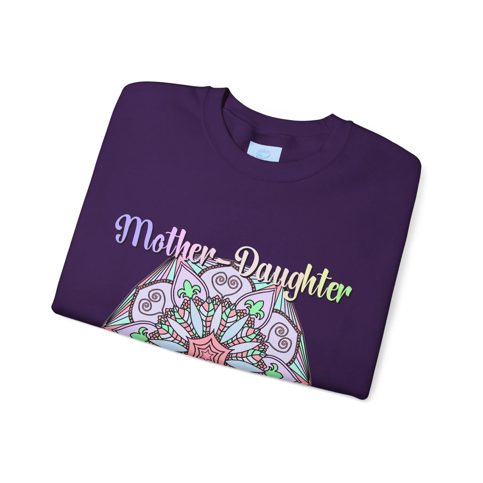 Handmade Mother-Daughter Mandala Sweatshirt