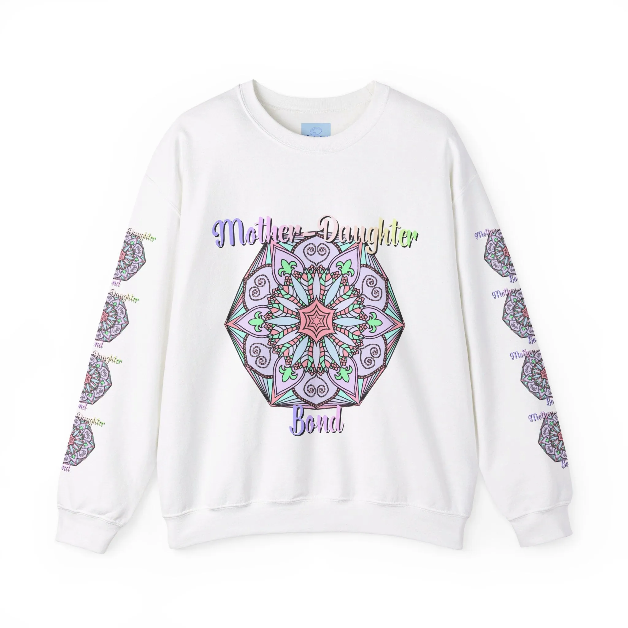 Handmade Mother-Daughter Mandala Sweatshirt