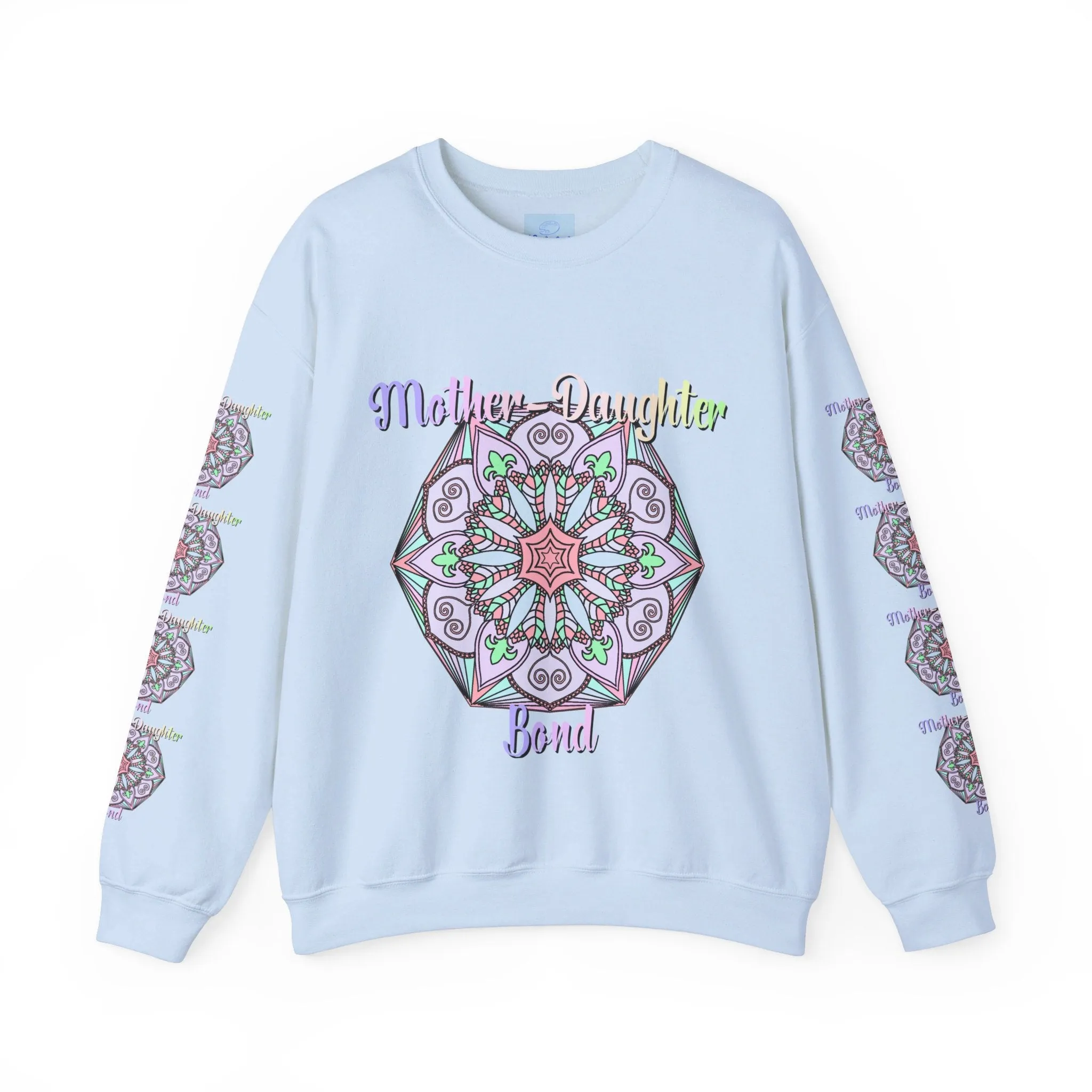 Handmade Mother-Daughter Mandala Sweatshirt