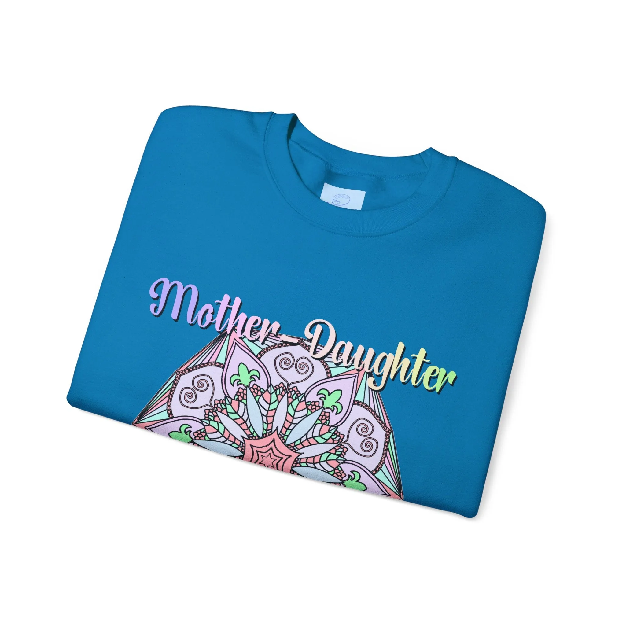 Handmade Mother-Daughter Mandala Sweatshirt