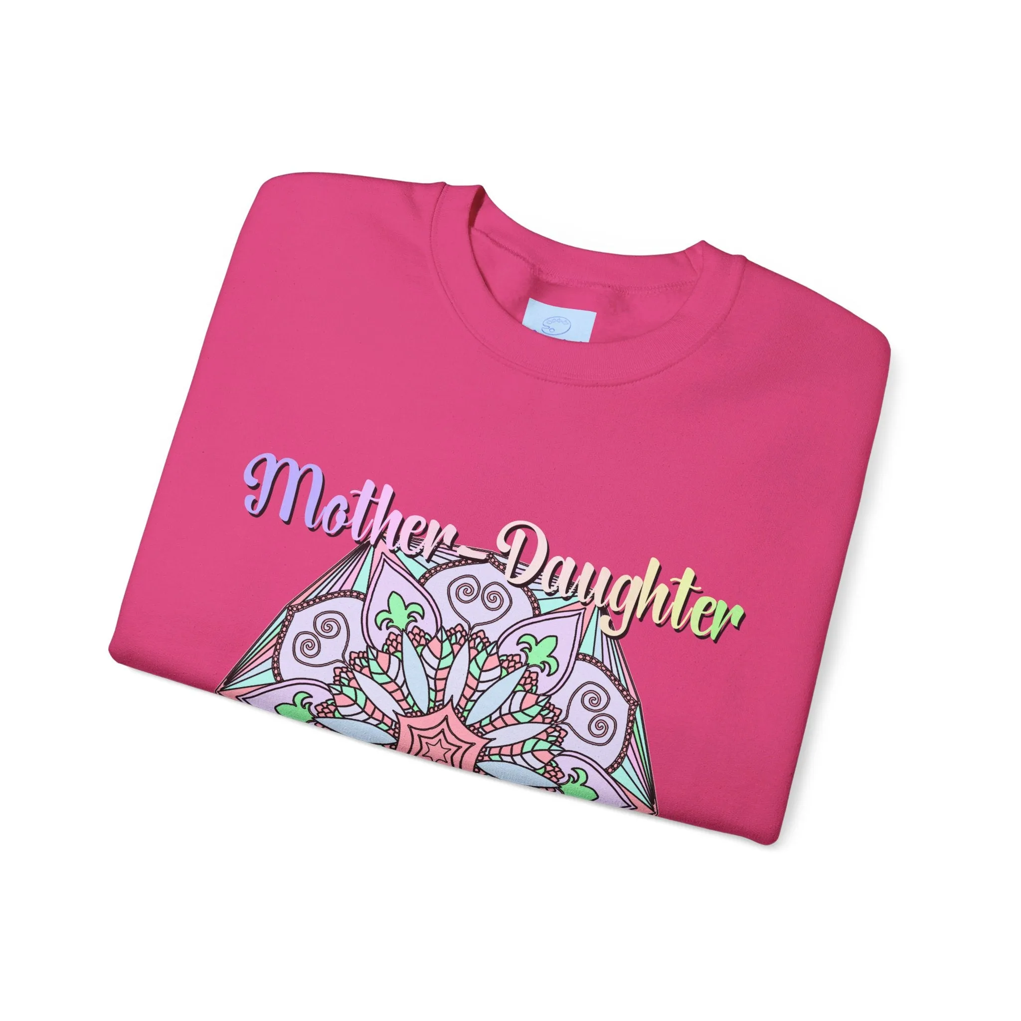 Handmade Mother-Daughter Mandala Sweatshirt