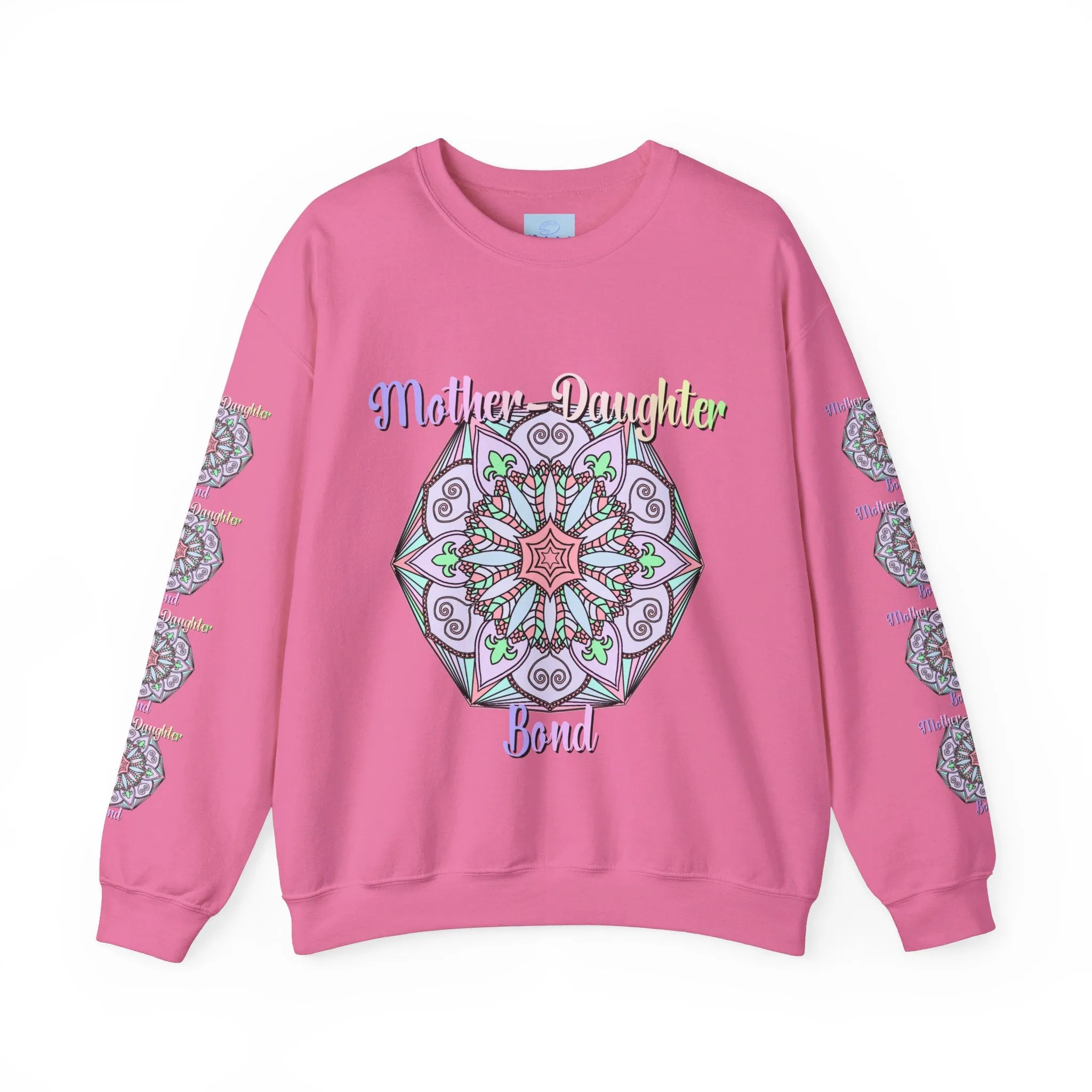 Handmade Mother-Daughter Mandala Sweatshirt