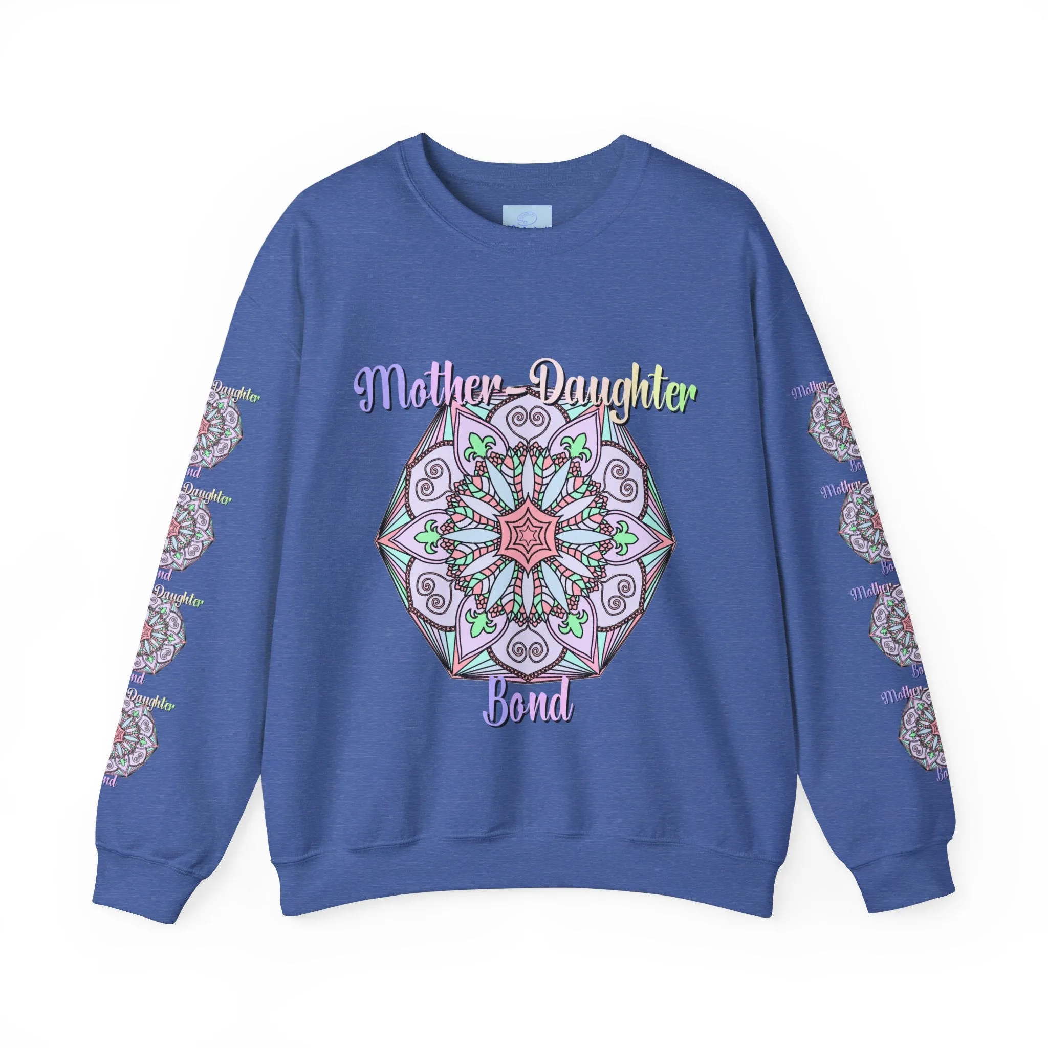 Handmade Mother-Daughter Mandala Sweatshirt