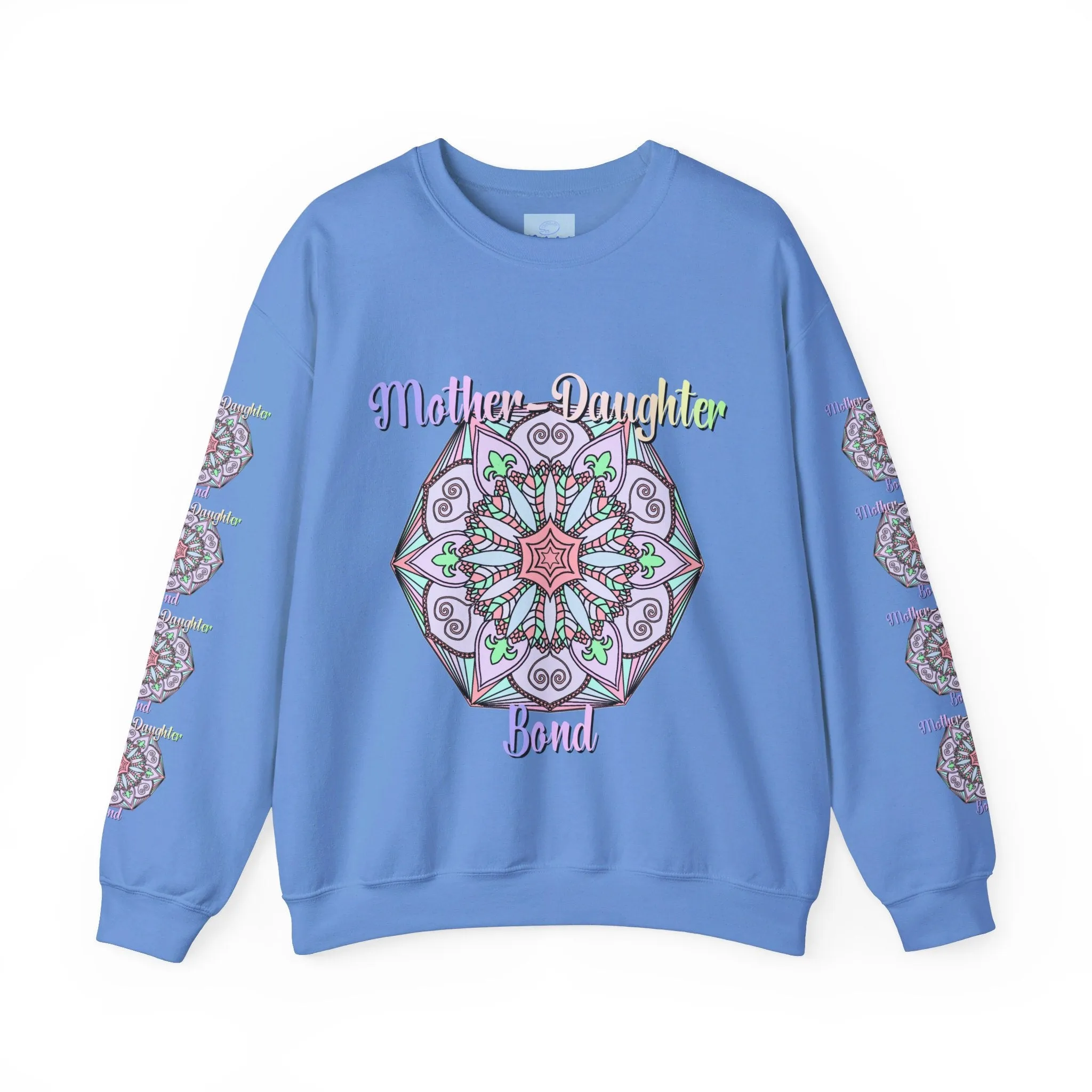 Handmade Mother-Daughter Mandala Sweatshirt