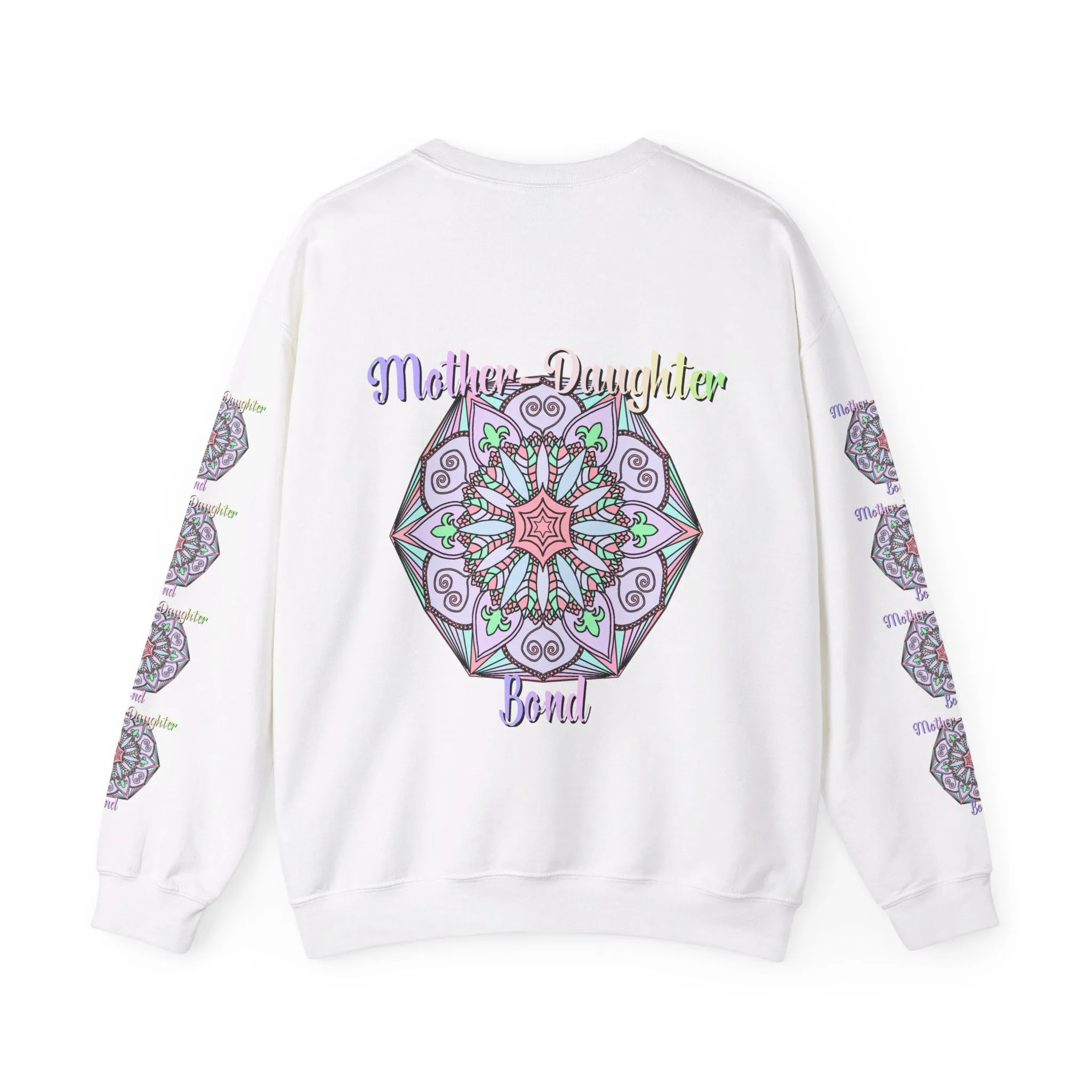 Handmade Mother-Daughter Mandala Sweatshirt