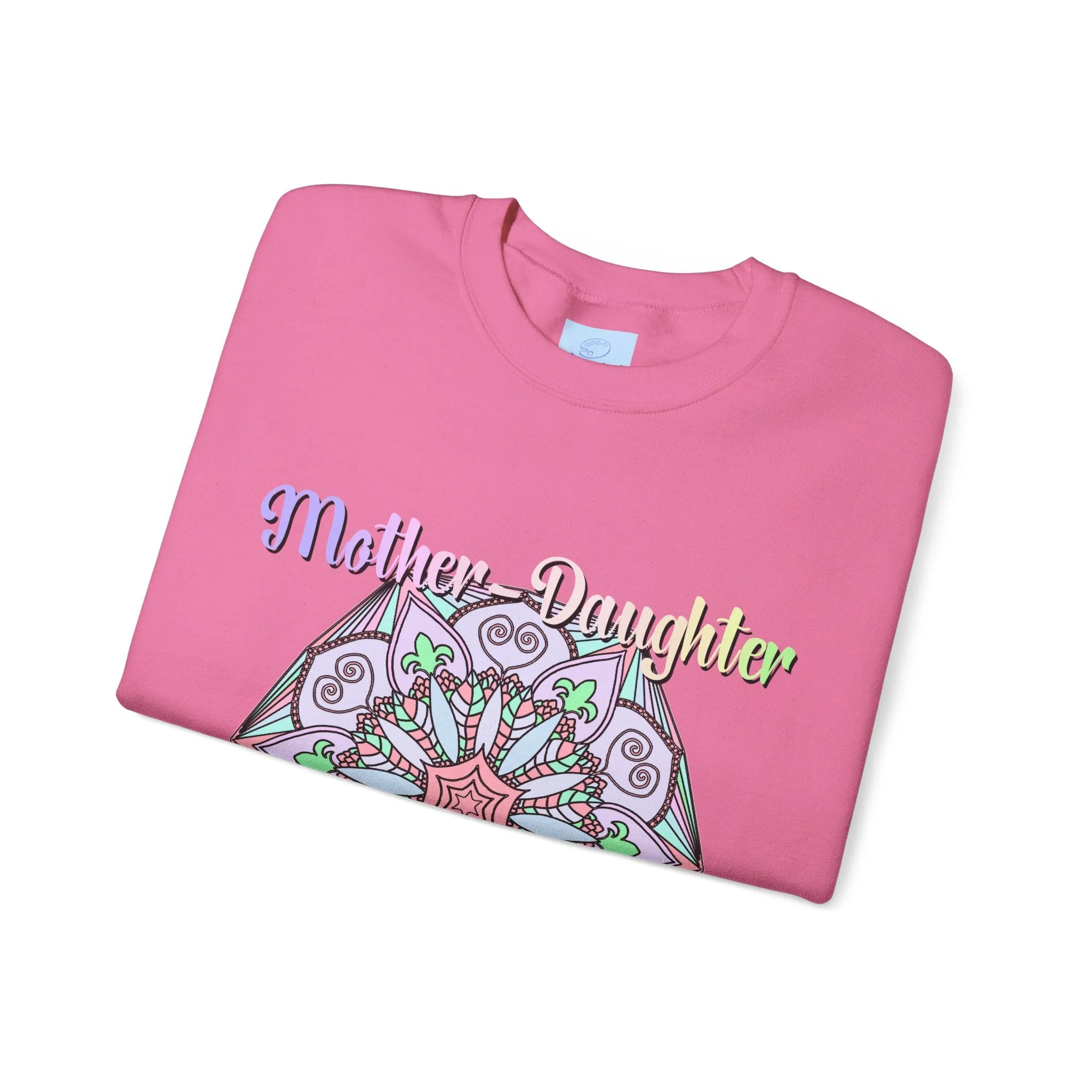 Handmade Mother-Daughter Mandala Sweatshirt