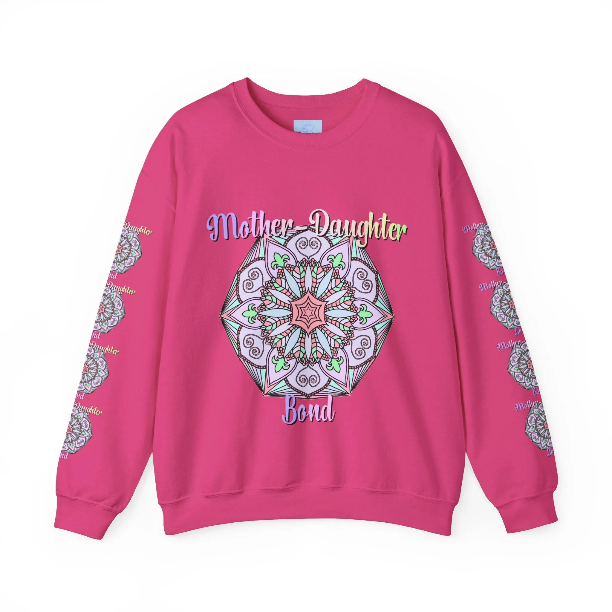 Handmade Mother-Daughter Mandala Sweatshirt