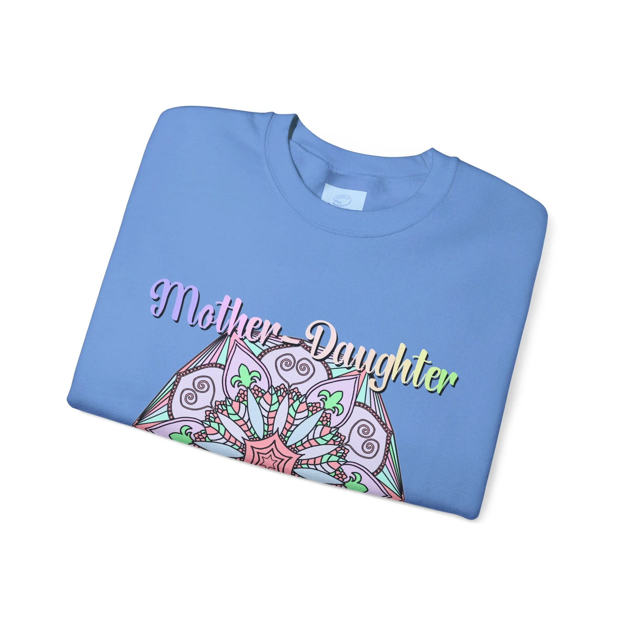 Handmade Mother-Daughter Mandala Sweatshirt