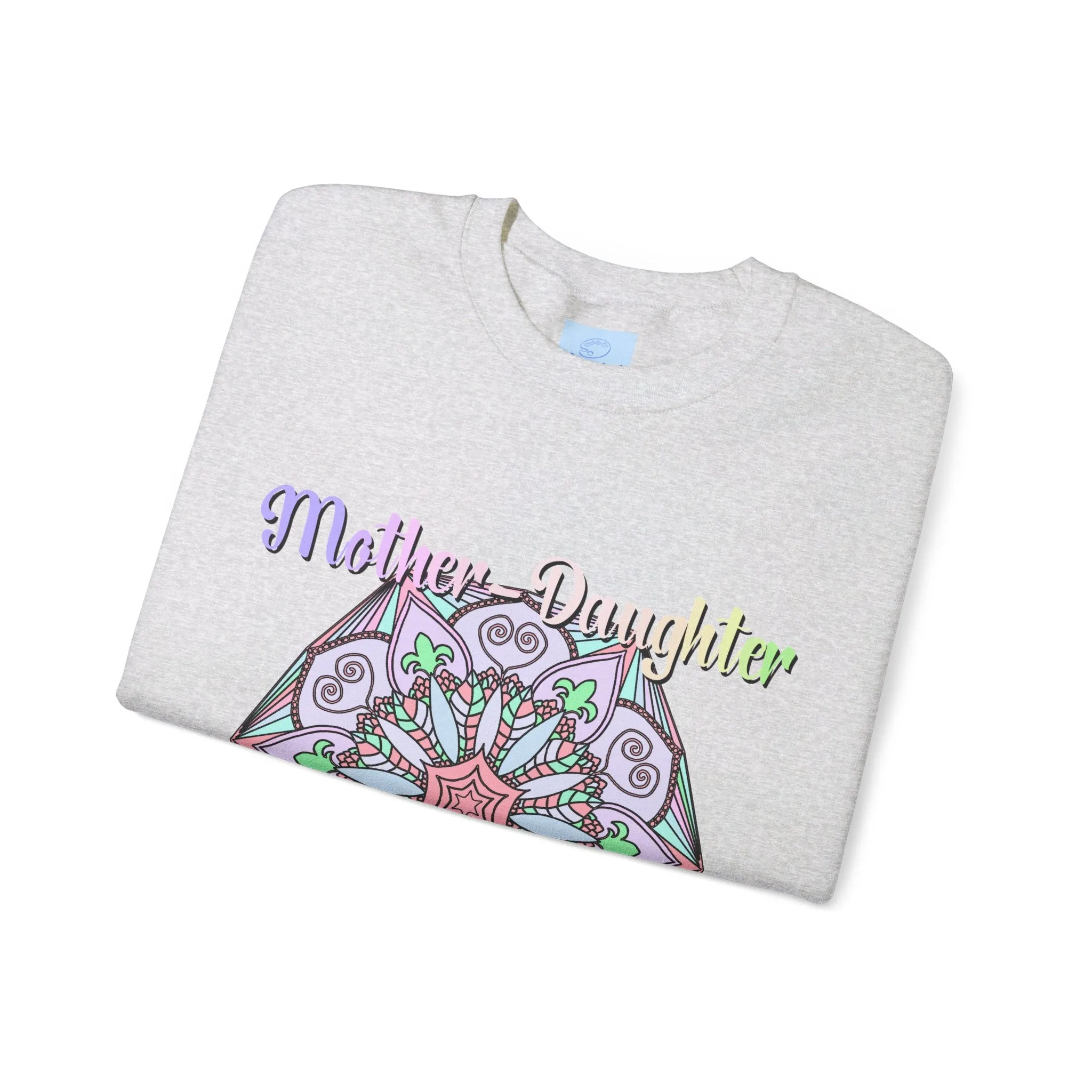 Handmade Mother-Daughter Mandala Sweatshirt