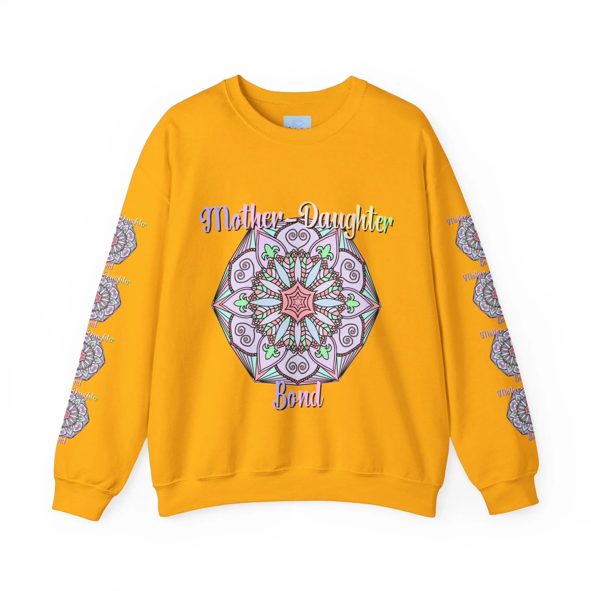 Handmade Mother-Daughter Mandala Sweatshirt