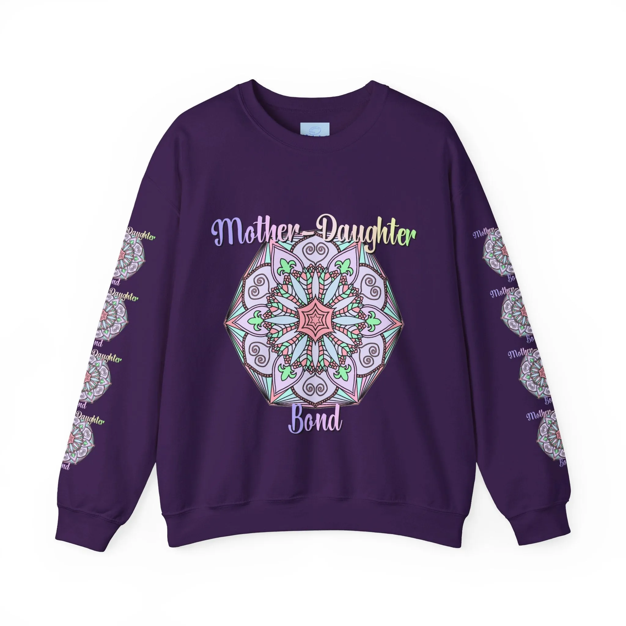 Handmade Mother-Daughter Mandala Sweatshirt