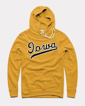 Iowa Script Gold Hoodie