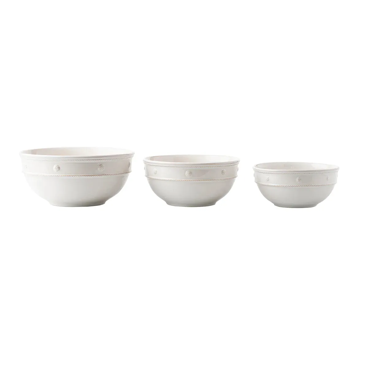 Juliska Berry & Thread Mixing Bowl Set - Whitewash