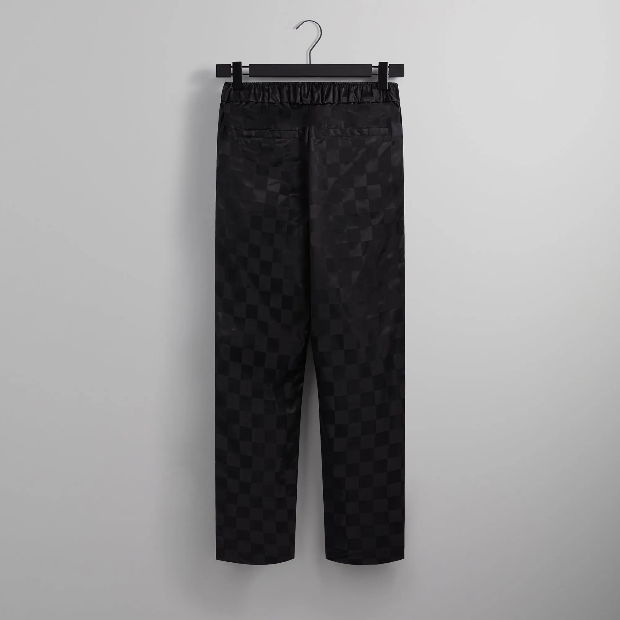 Kith Checkered Satin Davon Pant - Black