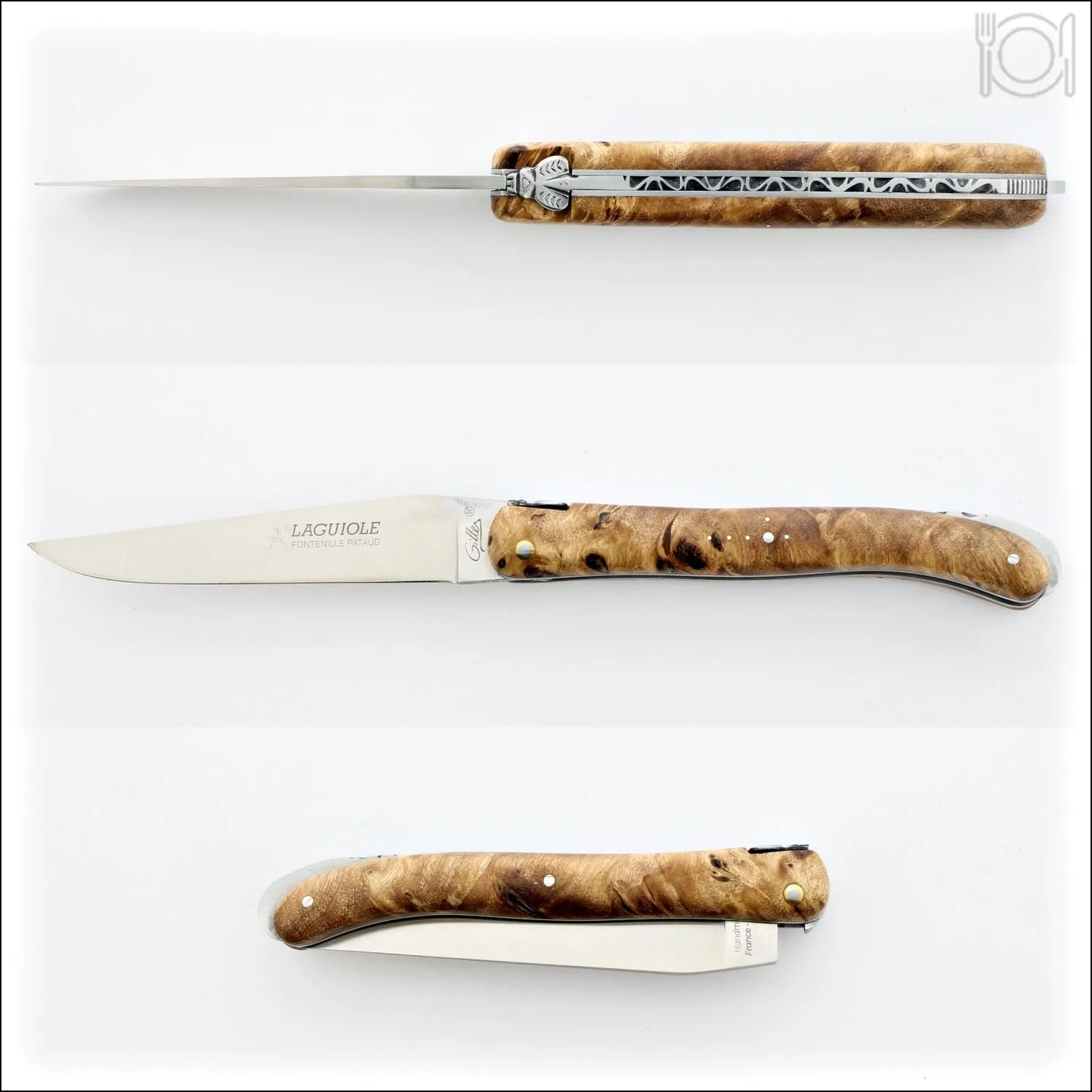 Laguiole 12 cm Nature Classic Full Handle Poplar Burl