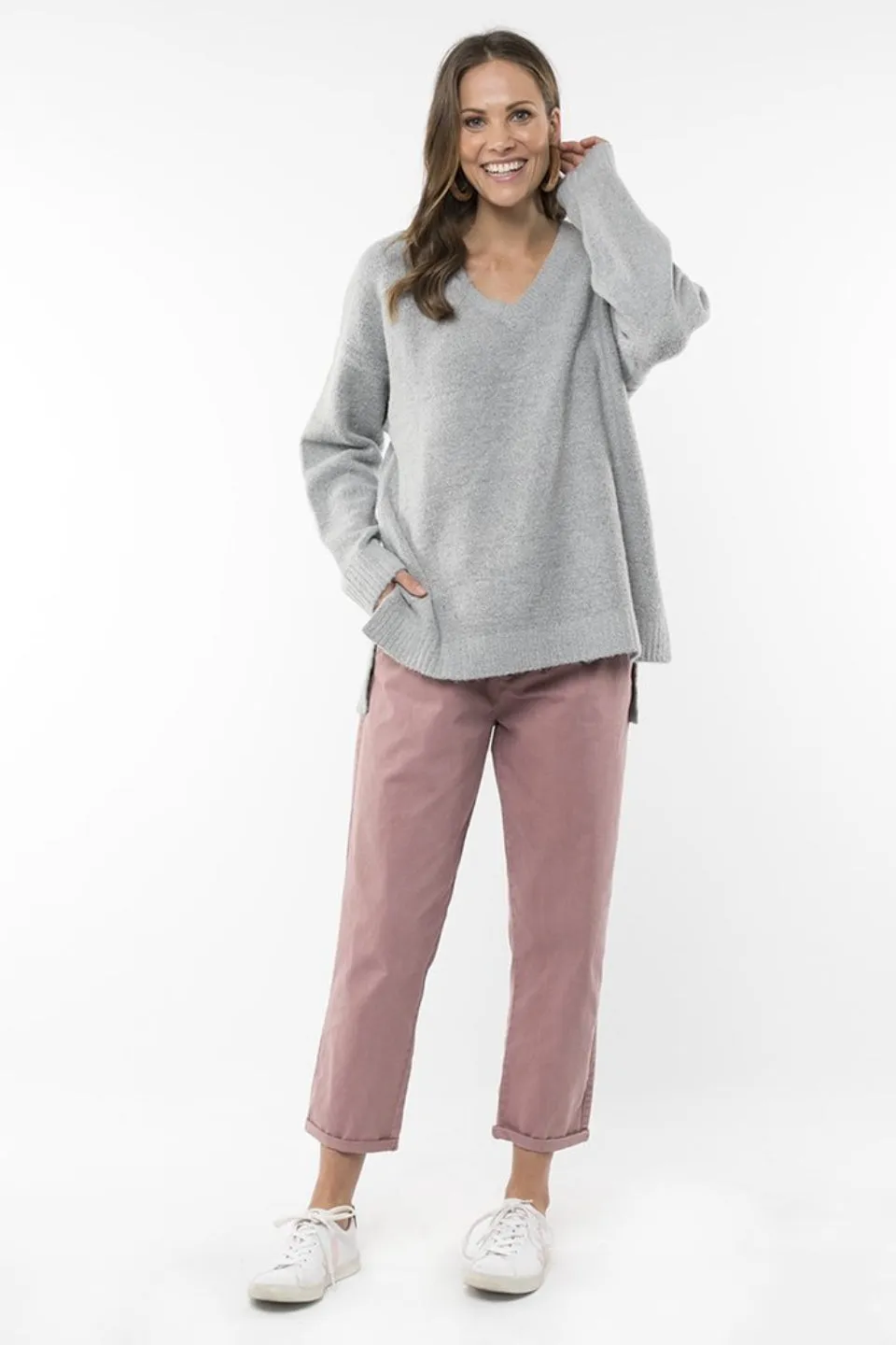 Morning Mist Grey Marle Knit