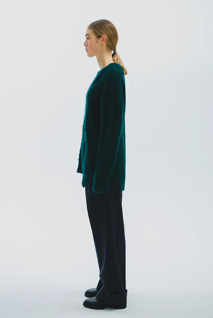 Oversized Cable Knit Sweater | Green