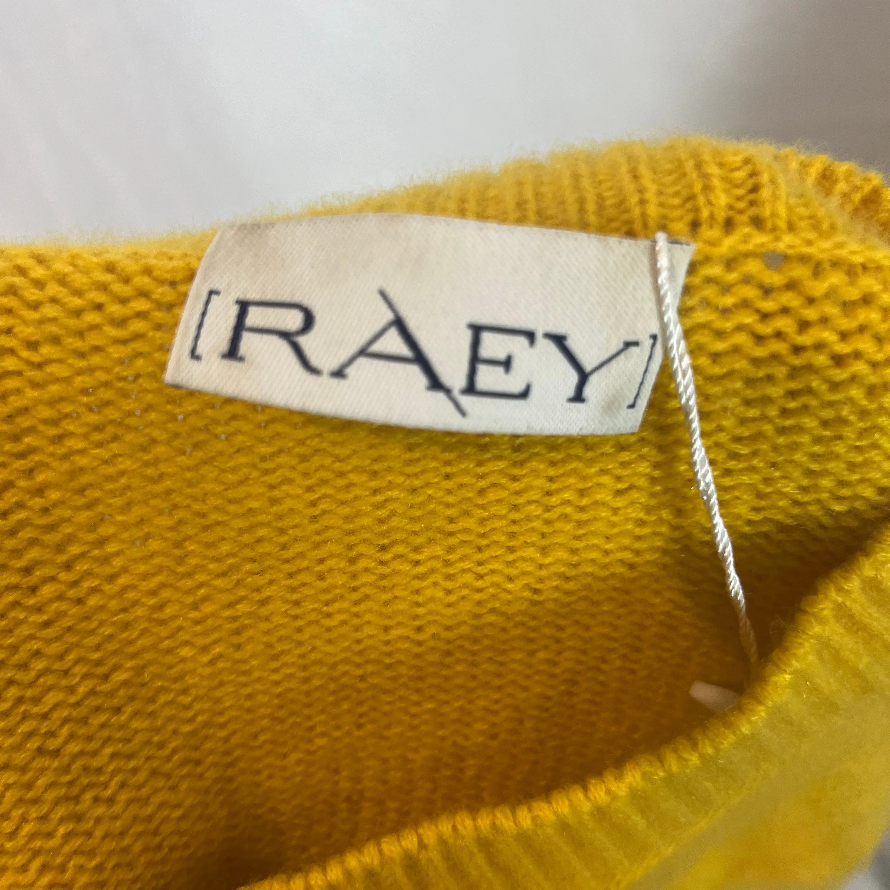 Raey Mustard Cashmere Knitted Jumper XS