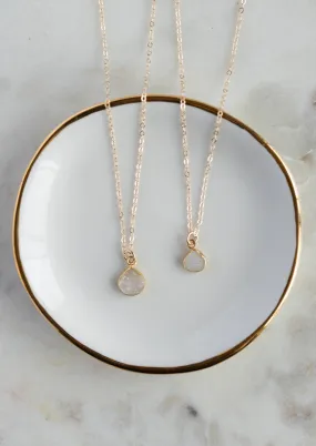 SALE Leandra Druzy Small or Medium Gold Necklace