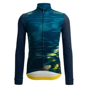 Santini Tour De France LM Jaune Long Sleeve Jersey - Print