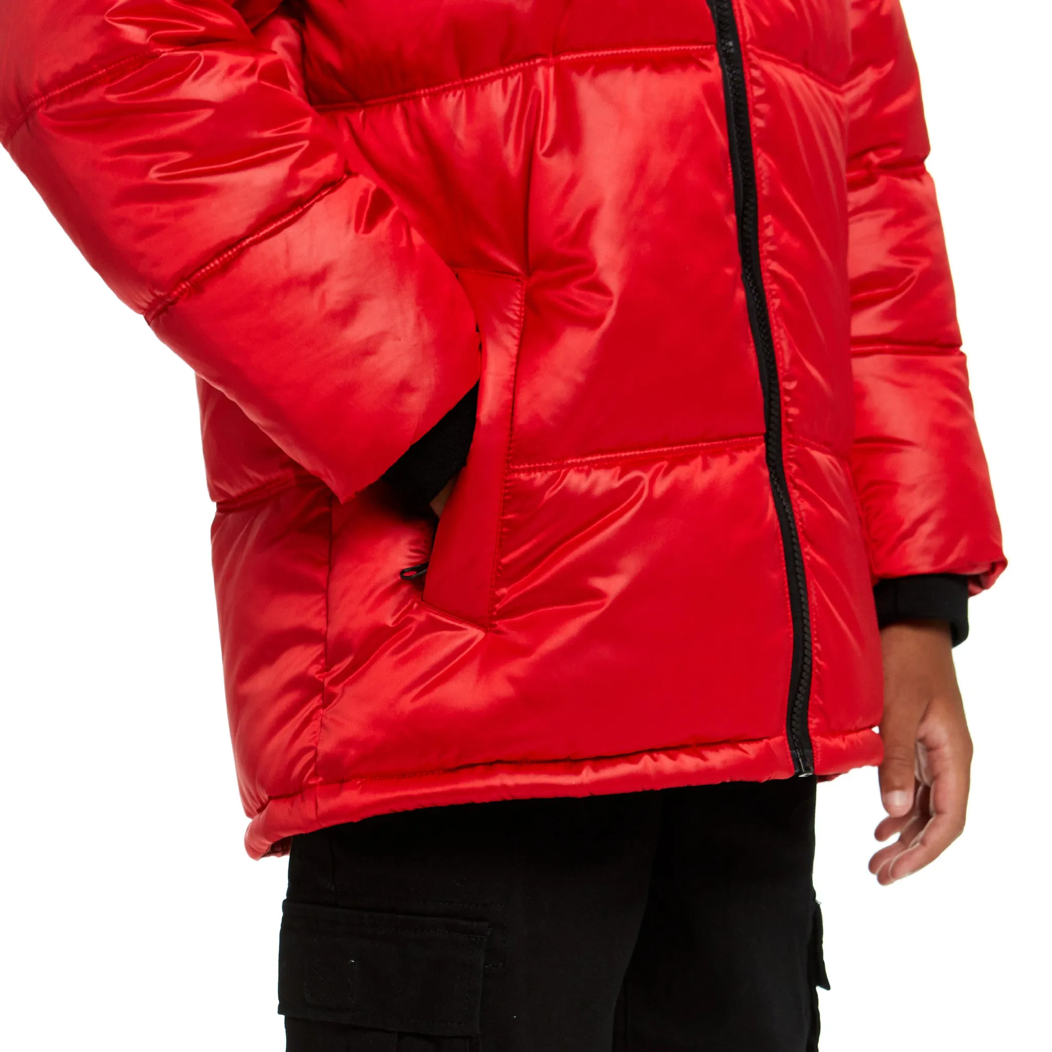 SPACEONE x Andy & Evan | Galactic Puffer Jacket | Mars Red