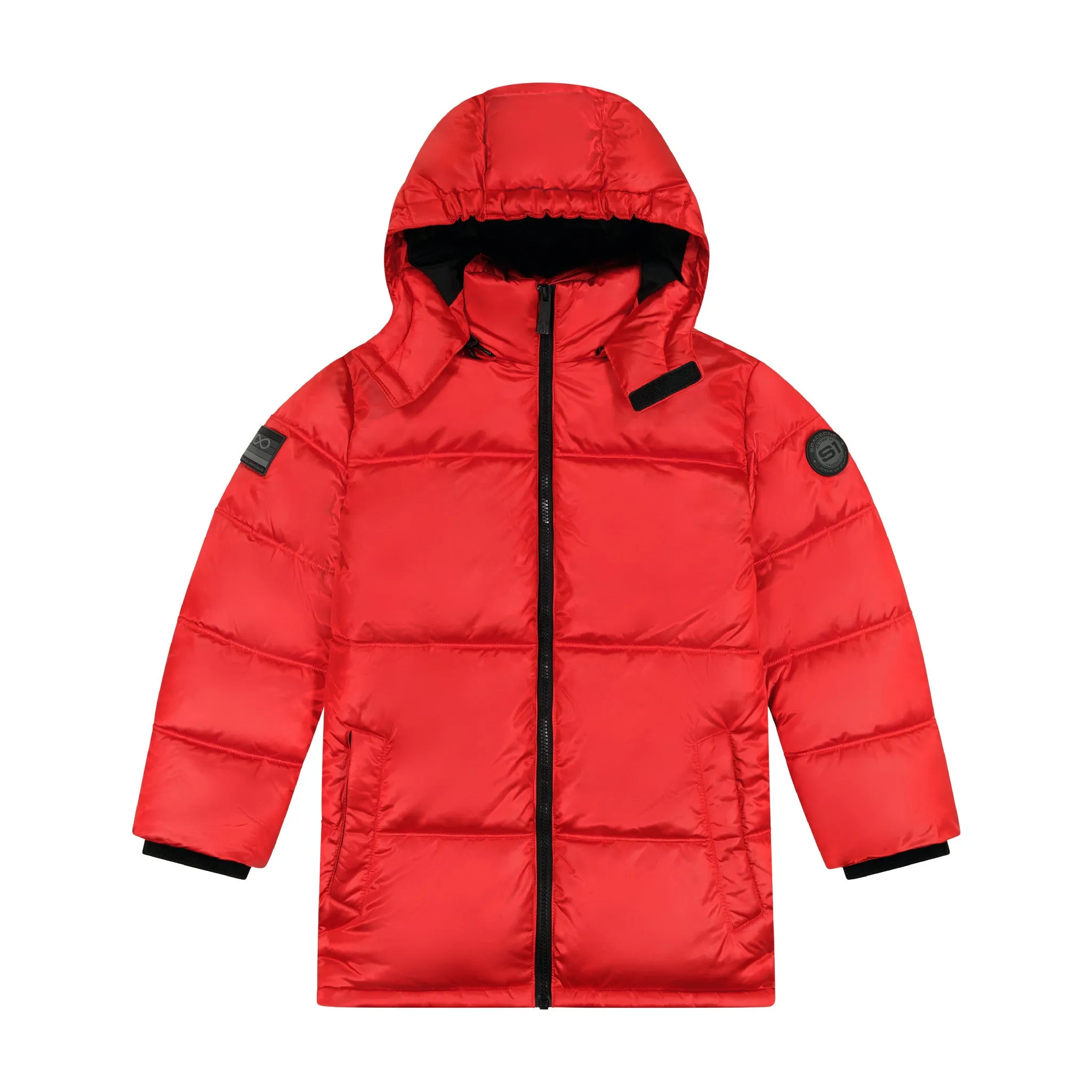 SPACEONE x Andy & Evan | Galactic Puffer Jacket | Mars Red