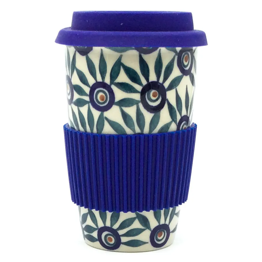 Travel Cup 14 oz in Peacock Eye