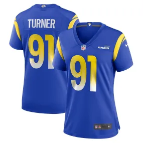 Women's Nike Kobie Turner Royal Los Angeles Rams Home Game Jersey