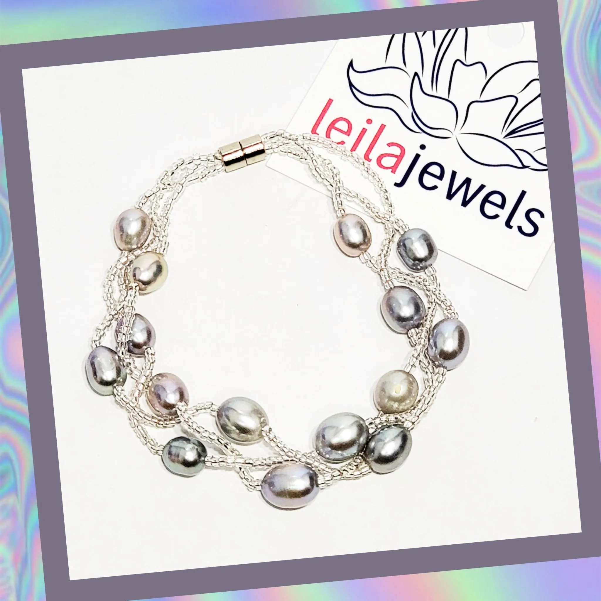 Woven Pearl Bracelet