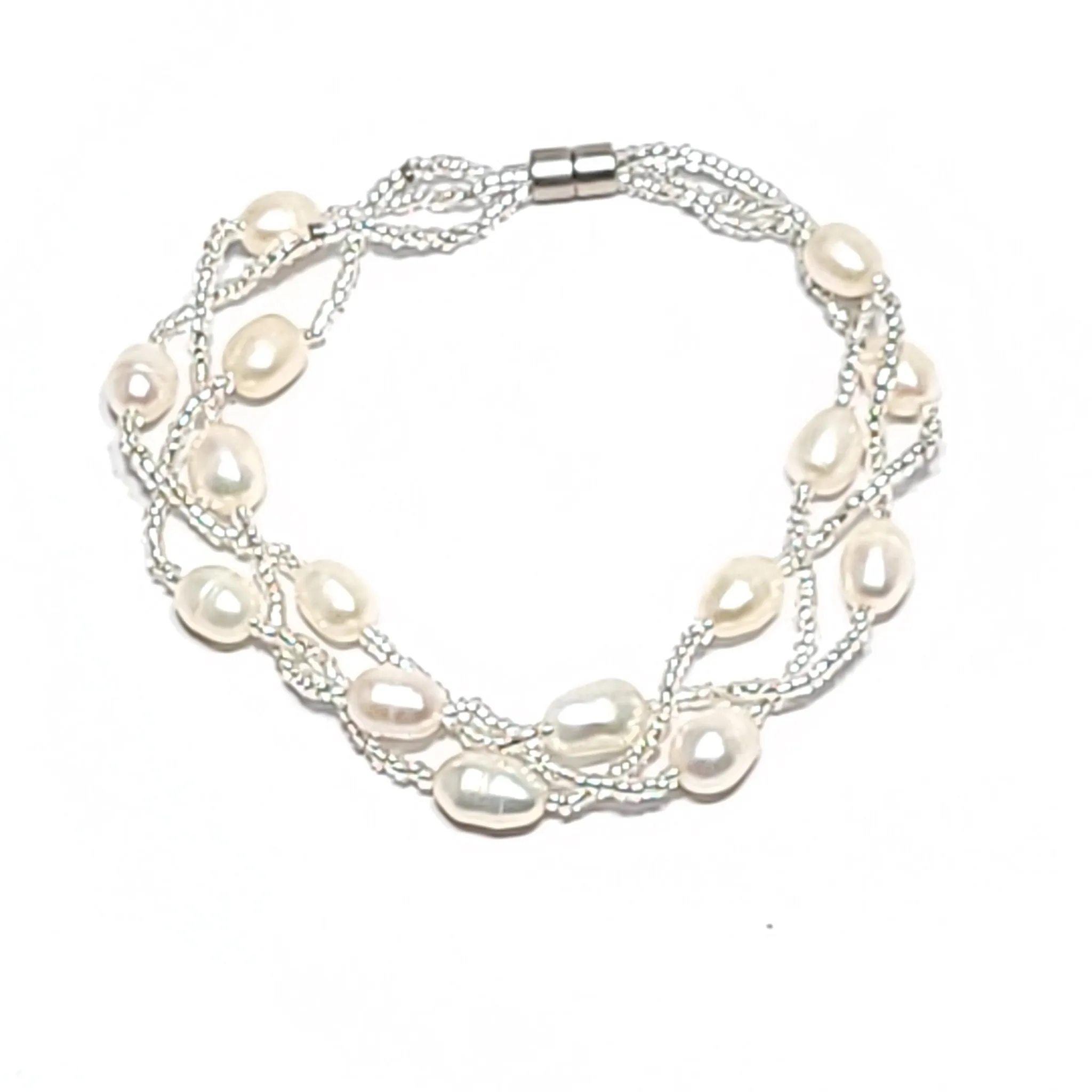 Woven Pearl Bracelet