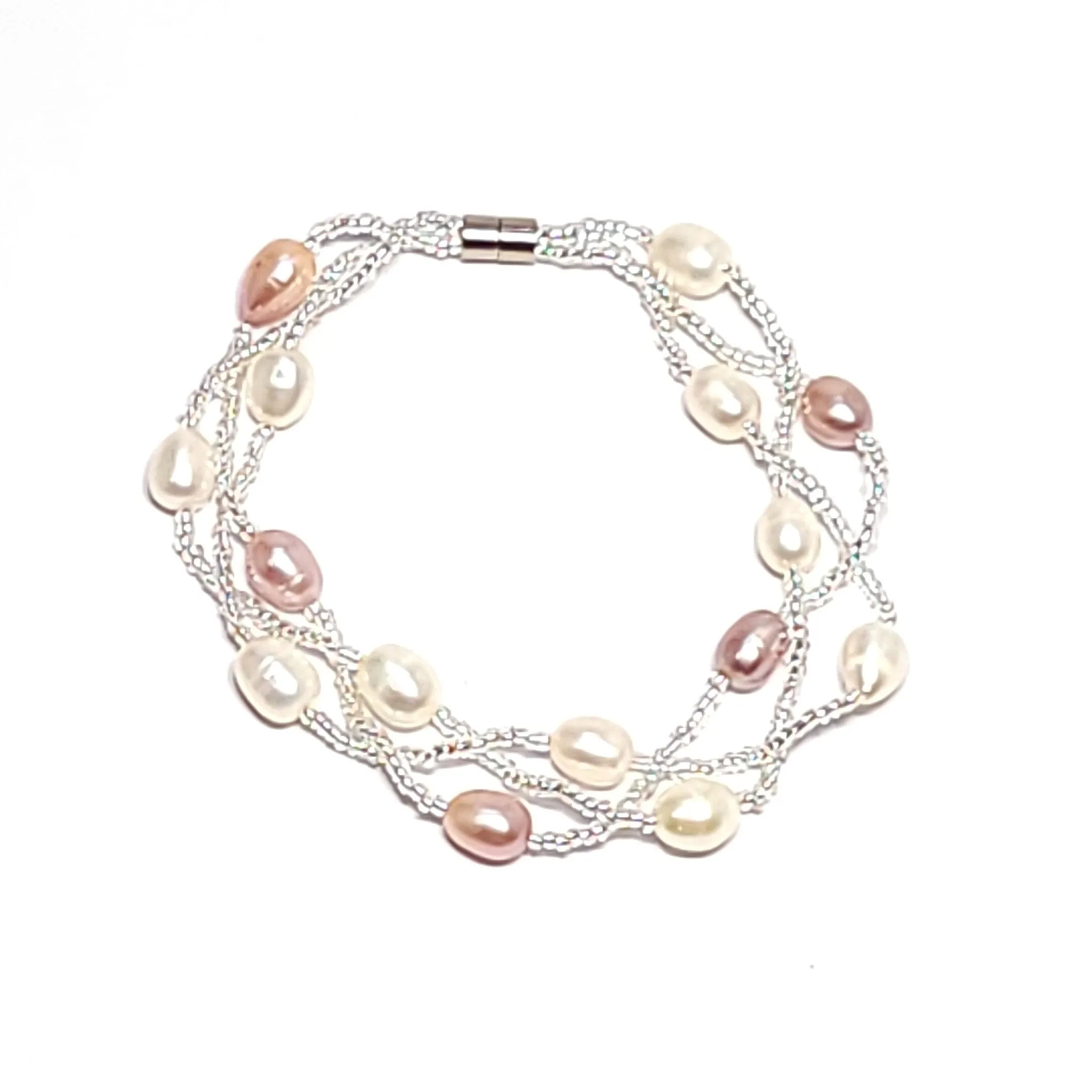 Woven Pearl Bracelet