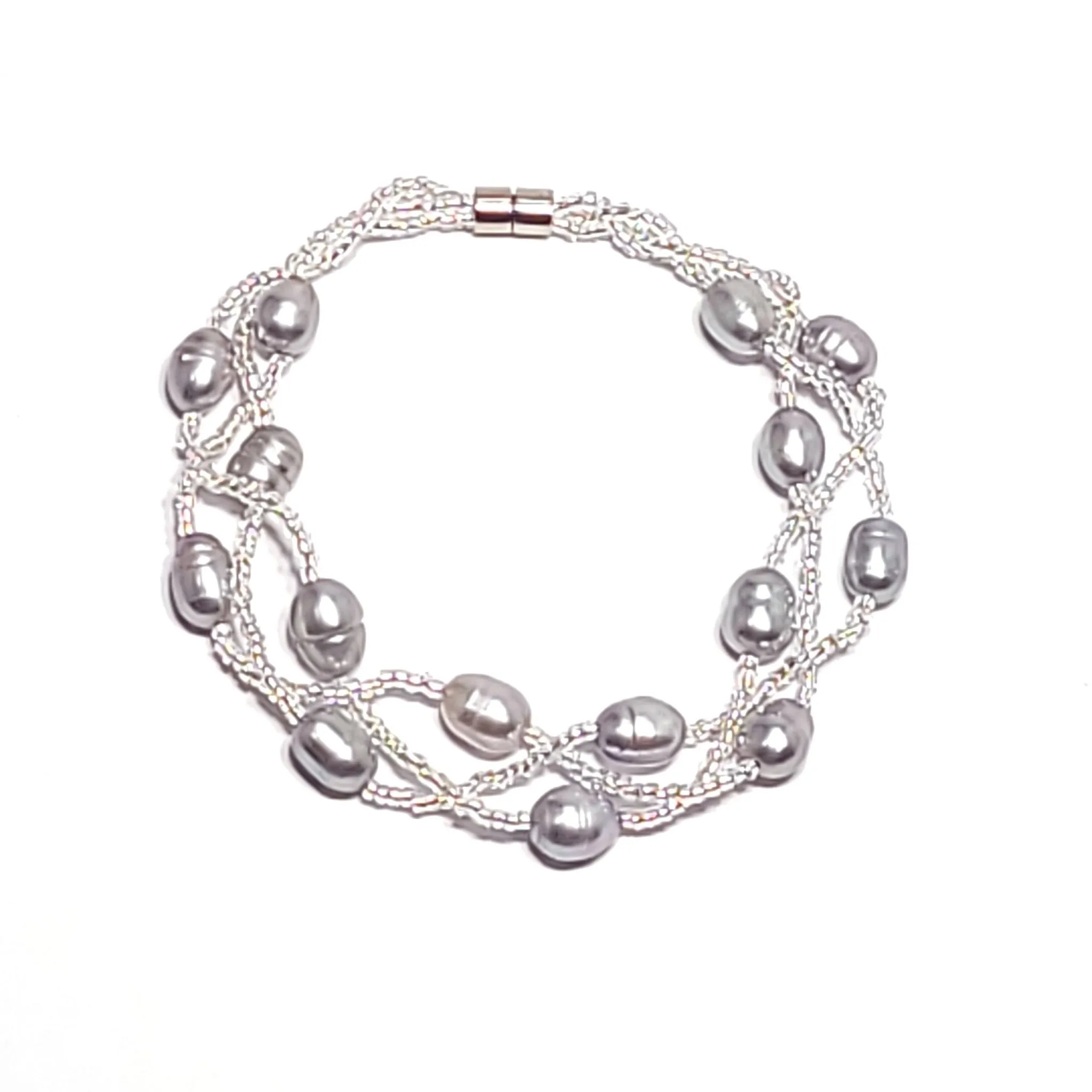 Woven Pearl Bracelet