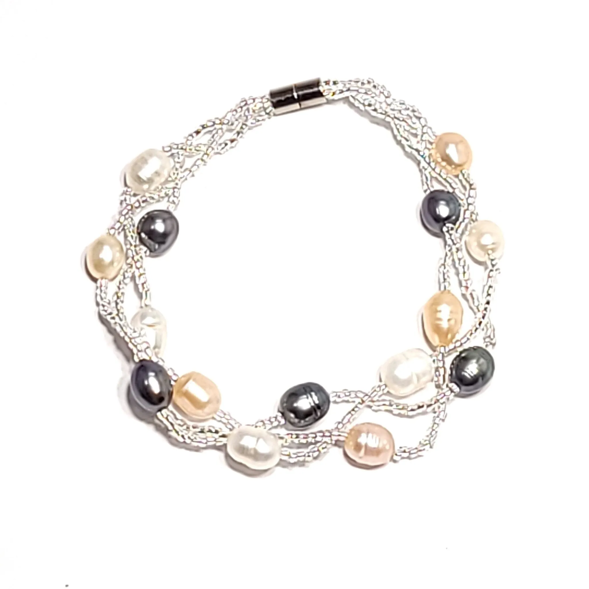 Woven Pearl Bracelet