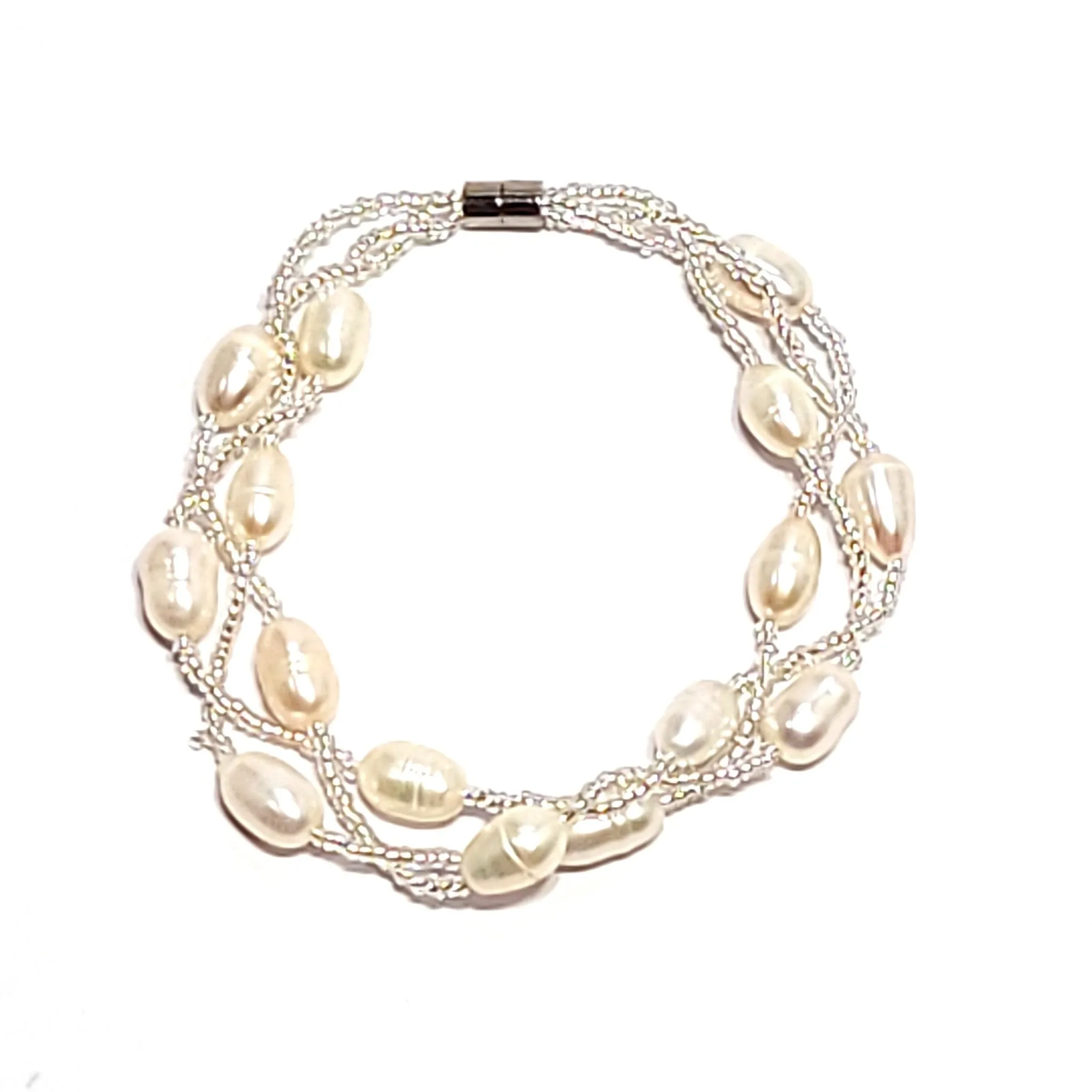 Woven Pearl Bracelet