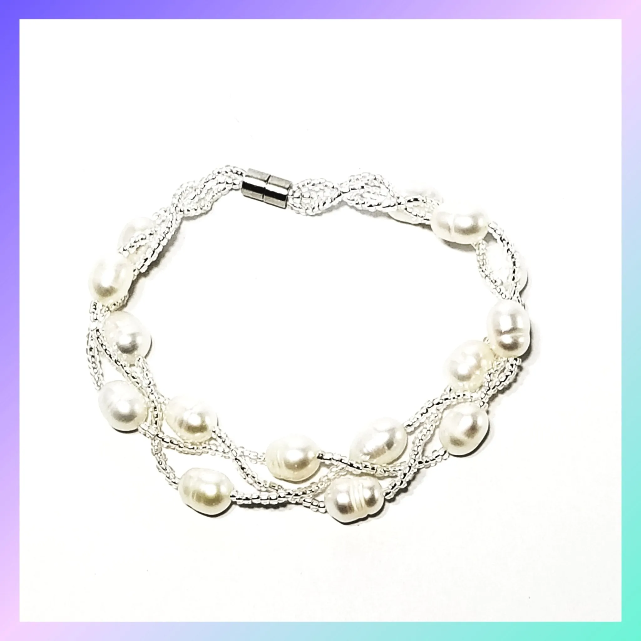 Woven Pearl Bracelet