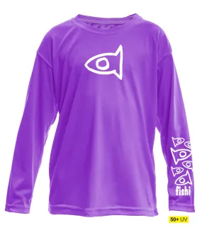 Youth UPF50 Swim Shirt- Catmint